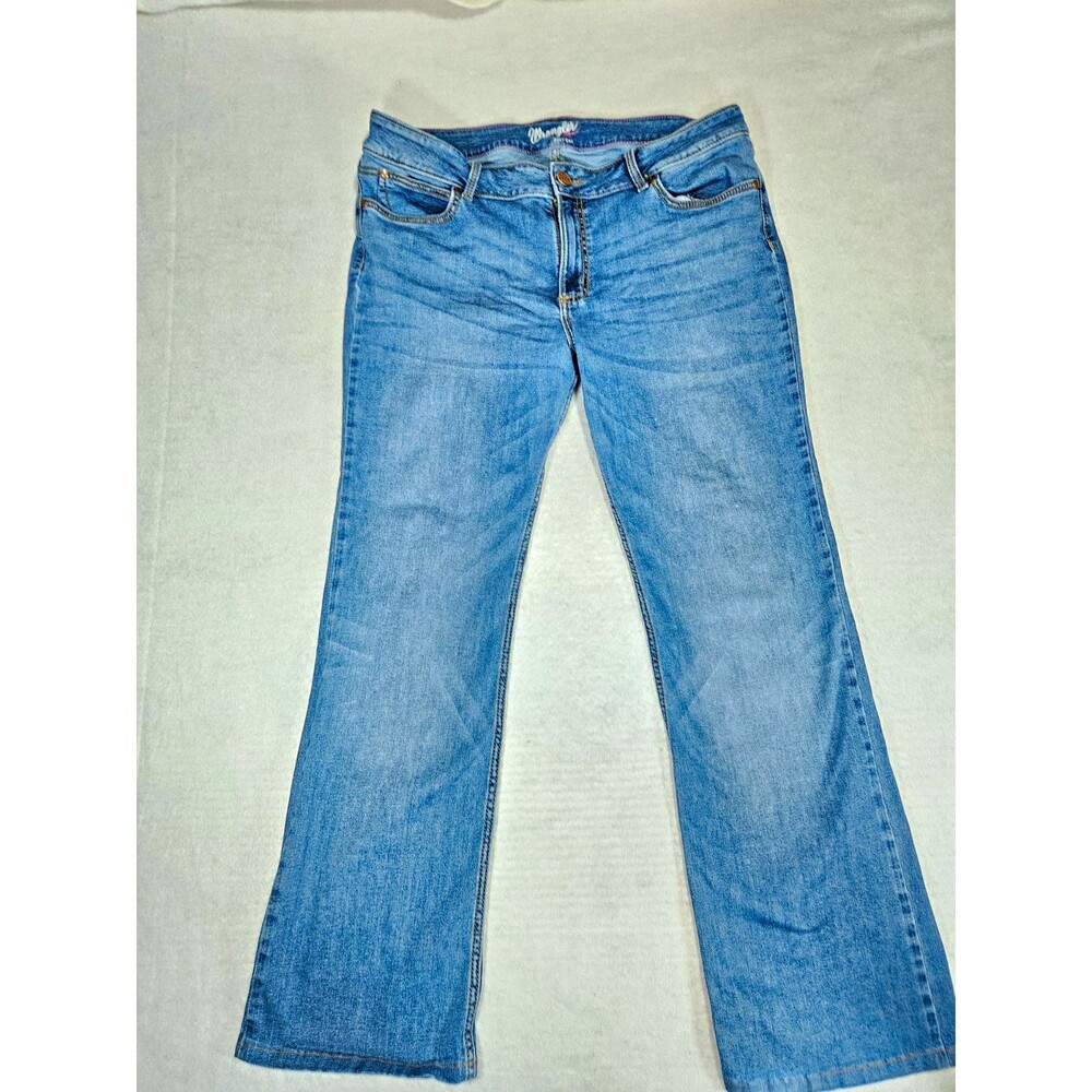 Wrangler Bootcut Medium Wash Stretch Mid Rise 5-Pocket Jeans Juniors 17x34